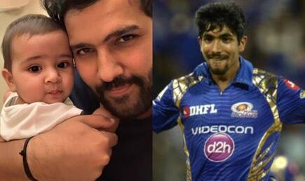 Rohit sharmas daughter mimics jasprit bumrahs bowling indian pacer says she is better than me 3989607
