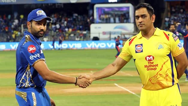 MS Dhoni with Rohit Sharma @ Twitter