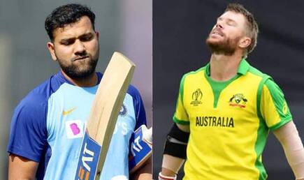 David warner to rohit sharma we make steve smith virat kohli because we take the shime off the ball 4024758