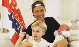 Joe root becomes father for the second time shares photo with newborn 4079624