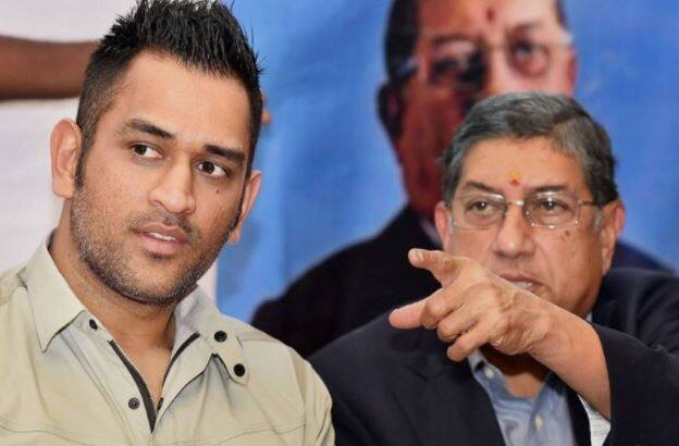 MS Dhoni N Srinivasan Twitter 1