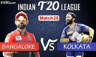 LIVE Royal Challengers Bangalore vs Kolkata Knight Riders Match 28 Live Cricket Score And Updates: Both Teams Hope to Continue Winning Momentum at Sharjah
