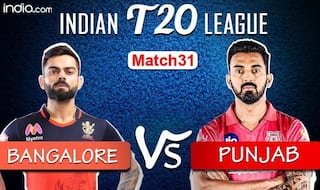 LIVE Royal Challengers Bangalore vs Kings XI Punjab Match 31 Live Cricket Score And Updates: Kohli-led Bangalore Look to Continue Winning Momentum in Sharjah