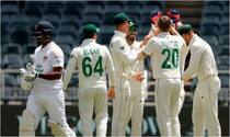 SA vs SL 2nd Test Report: Anrich Nortje, Dean Elgar Put South Africa in Driver’s Seat vs Sri Lanka on Day 1