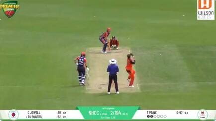 Australian captain tim paine seen bowling in domestic tournament video viral 4405604