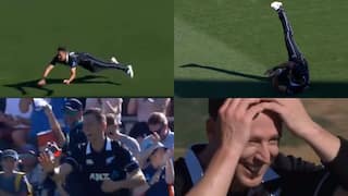New Zealand vs Bangladesh: Trent Boult Takes a Stunning One-Handed Catch | Watch Video