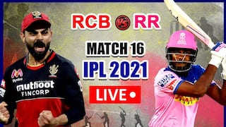 Live RCB vs RR IPL 2021 Live Cricket Score And Updates: Virat Kohli’s Bangalore Look to Extend Winning Streak Against Rajasthan