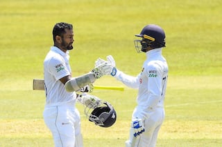 Sri lanka vs bangladesh 1st test dimuth karunaratne double ton dhananjaya de silva century pushes towards draw 4612289