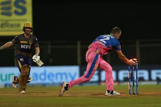 Indian premier league 2021 rajasthan royals vs kolkata knight riders 18th match eoin morgan out on diamond duck 4612235