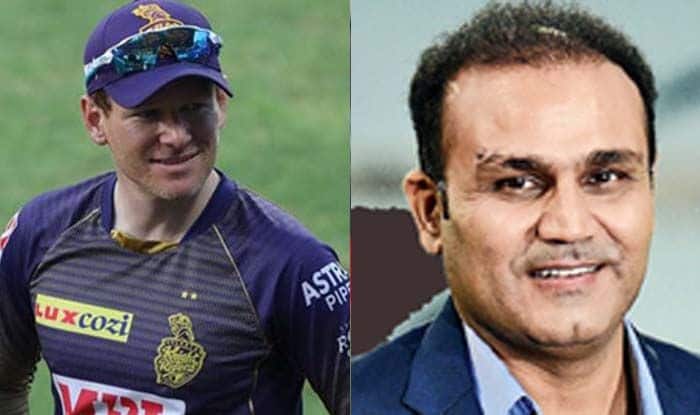 Eoin Morgan Virender Sehwag Twitter