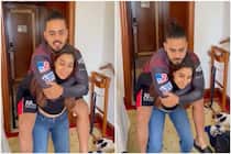 Nitish Rana workout with wife saachi marwah, video goes viral