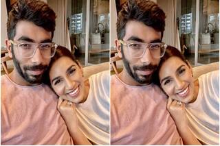 Sanjana ganesan posted a selfie with her husband jasprit bumrah on twitter 4651282