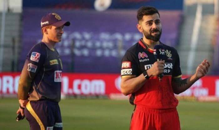 Virat Kohli with Eoin Morgan @ Twitter