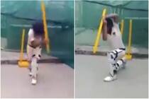 A boy batted with just a stump and played some delightful shots video goes viral 4649194