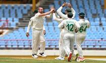 wi vs sa test west indies bowled out for just 97 as lungi ngidi and nortje shines