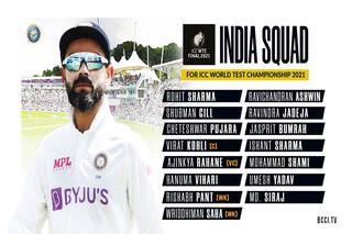 WTC Final: India Announce 15-member Squad To Take on New Zealand
