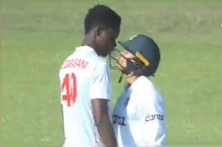 Cricket news zimbabwe vs bangladesh only test icc fines taskin ahmed and blessing muzarabani for inappropriate physical contact 4801336