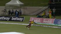 VIDEO: Fabian Allen Takes Stunning One-Handed Catch During 5th T20I Between West Indies-Australia