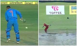 VIDEO: MS Dhoni-Style No-Look Runout by Zimbabwe’s Regis Chakabva Can be Watched on Loop