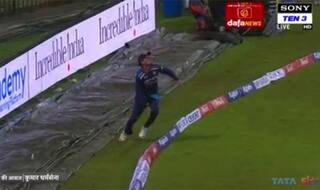 Watch video ind vs sl rahul chahar took a stunning catch of avishka fernando at boundary line 4848927