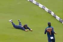 England women vs india women 3rd odi smriti mandhana pulled off a stunning diving catch to deny englands natalie sciver a half century 4787657
