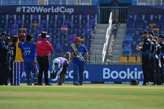 Video asghar afghan receives guard of honour from namibia during t20 world cup 2021 5078127