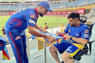 IPL 2021: MS Dhoni Autographs Lalit Yadav’s Jersey After DC Beat CSK, Fans Wow Heartwarming Gesture | SEE PIC