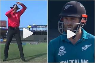 Cricket news t20 world cup 2021 nz vs namibia umpire paul reiffel survives kane williamson shot 5084909
