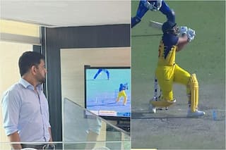 MS Dhoni Watches Shahrukh Khan’s Last-Ball Six to Win Syed Mushtaq Ali Trophy 2021 Final, Pic Goes Viral; Fans Calls Tamil Nadu Batter CSK’s Next Finisher
