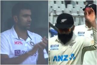 Cricket news ind vs nz 2nd test ajaz patel takes all 10 wickets in an innings team india applauds watch video 5123272