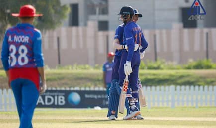 Cricket news under 19 asia cup india beat afghanistan by four wickets and reach into semifinal 5158626