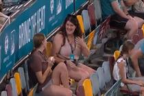 Cricket news big bash league sam billings smashes six female spectators take catch in stands 5146749