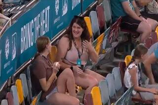 Cricket news big bash league sam billings smashes six female spectators take catch in stands 5146749