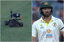 AUS vs ENG, 2nd Test: Michael Neser ने जड़ा दमदार चौका, बाउंड्री पार कैमरे से टकराई गेंद
