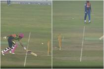 Cricket news bpl 2022 andre russell gets run out in a bizarre manner video viral 5199236