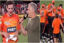 Cricket news big bash league 2021 22 perth scorchers star jhye richardson left with bloodied nose after wild celebrations 5211748