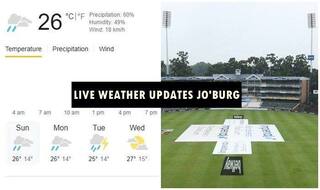 LIVE Johannesburg Weather Updates For 2nd Test Between India-South Africa: Rain Likely to Play Spoilsport at Wanderers