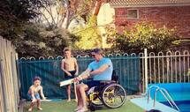 Chris cairns posted pictures of him playing cricket in a wheelchair 5166124