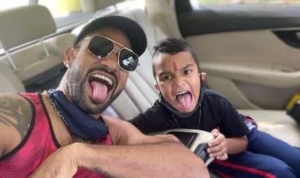 Cricket news shikhar dhawan met his son after two years and got emotional watch video 5250356