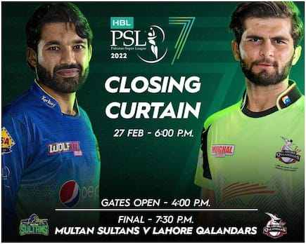 LIVE Multan Sultans vs Lahore Qalandars PSL Final Streaming: When and Where to Watch Pakistan Super League 2022 Final Live Coverage on Live TV Online