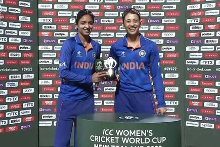 Cricket news indw vs wiw we both deserve it equally smriti mandhana shares player of the match trophy with harmanpreet kaur 5283635