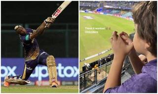 IPL 2022: Abram Khan Praying For KKR at Wankhede Stadium Wins Twitterverse; Cute PICS Go Viral