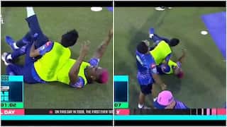 IPL 2022: RR’s Hat-trick Man Yuzvendra Chahal Takes Down Teammate Shimron Hetmyer WWE Style | Watch Video
