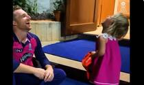 Jos Buttler’s Daughter Playing With His Orange Cap After RR Beat LSG; Watch Viral VIDEO