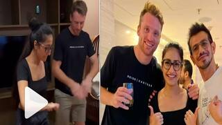 Yuzvendra Chahal and Jos Buttler dances With Dhanashree after defeat in Final, See viral Video