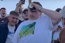 Watch: Cricket Fan Hilariously Falls Over After Drinking Eight Glasses OF Beer In 12 Minutes