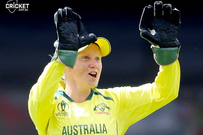 alyssa healy has become the first wicketkeeper to complete 100 dismissals in t20 international