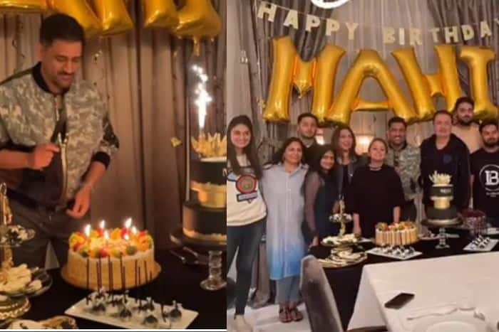 ms dhoni birthday celebration wife sakshi shared pictures and videos