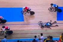 Watch: Indian Cyclist Meenakshi Gets Run Over By Rival In A Horror Crash, Video Goes Viral