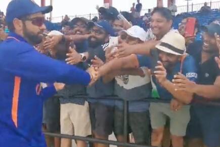 Viral Video: Rohit Sharma High Fives An Entire Stand Full Of People After India’s Win vs West Indies In 4th T20I In Florida